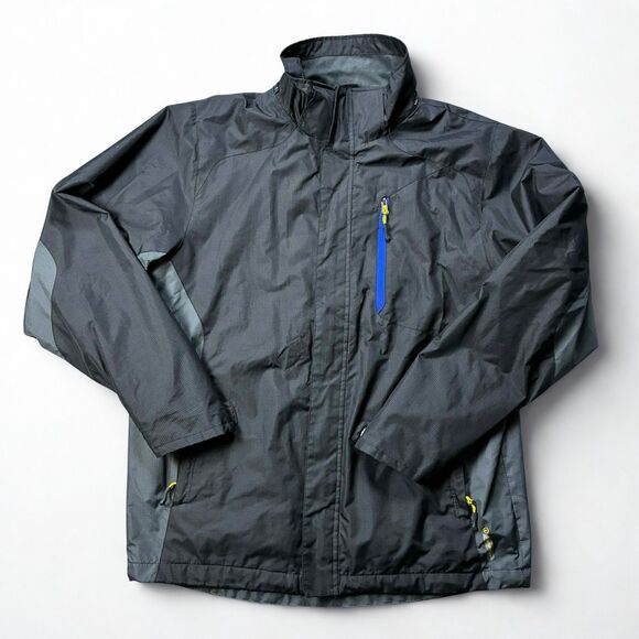 Champion Other - Champion Mens Windbreaker Jacket Medium Black Gray Full Zip Lightweight